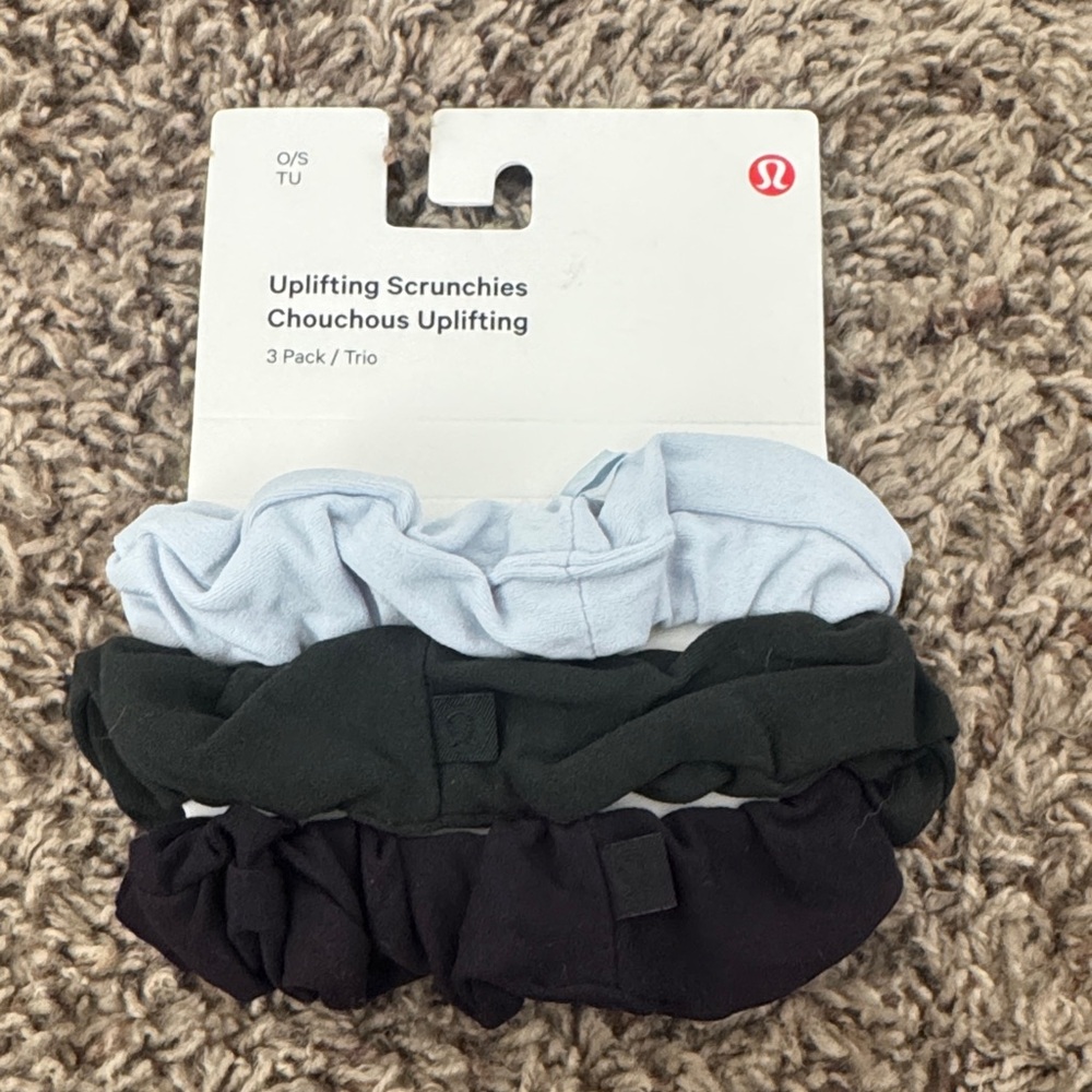 lululemon athletica Uplifting Scrunchies - Black, Green, Light Blue